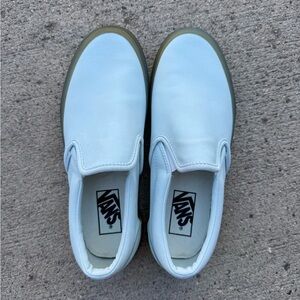 NWOB Vans Classic Baby Blue Slip-On Shoes